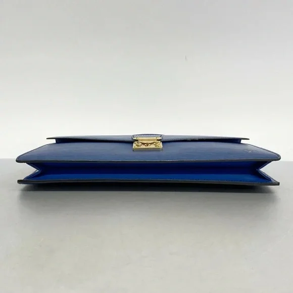 Authentic Louis Vuitton Epi Blue leather Porte documents briefcase unisex - Picture 2 of 12